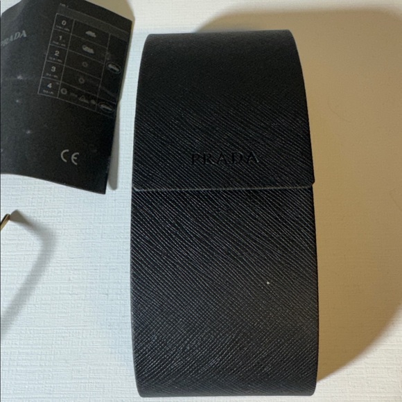 Prada womens Cinema Evolution pale gold metal 62 15 140 sunglasses EUC - Picture 8 of 11